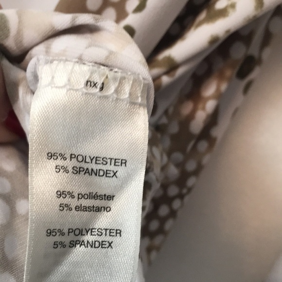 CHICO’S “Easy Wear” Packable Wrinkle Free Poly Jersey Knit 3/4 Sleeve Tie Front - Picture 15 of 16